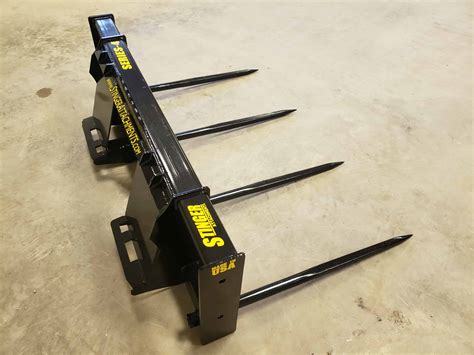 bale spears for skid steer|replacement bale spears.